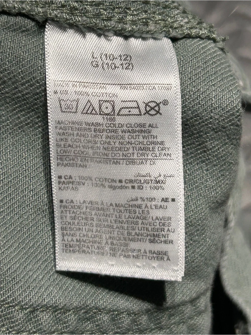Old Navy Girls Green Cargo Shorts